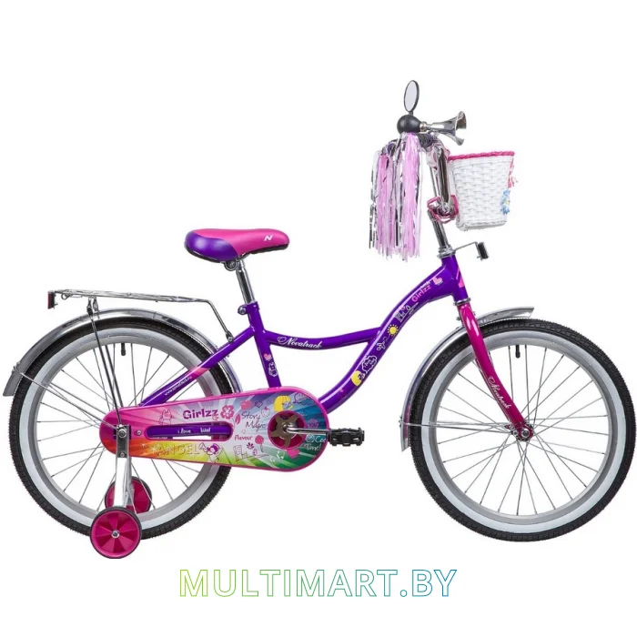 Детский велосипед Novatrack Little Girlzz 207GIRLZZ.VL23 (фиолетовый, 2023)
